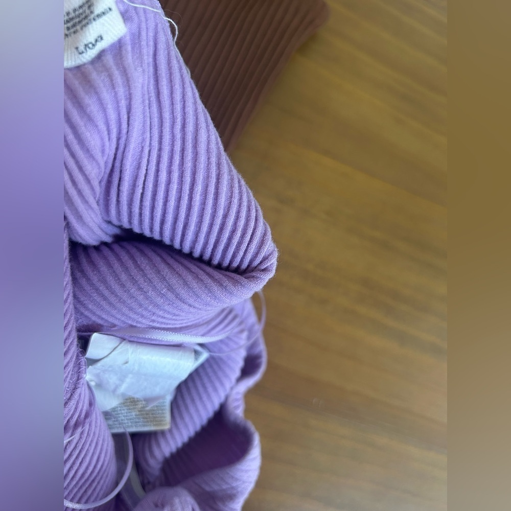 NWT Billabong Lennox Brown and Purple Ribbed Tube Tops - Picture 2 of 15